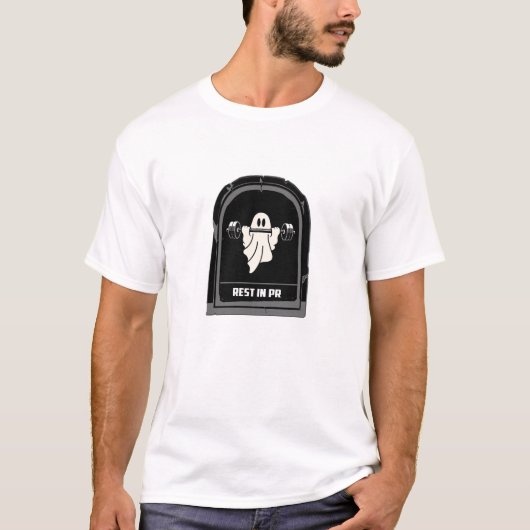 Rust in PR - Grappig Gym T-Shirt (Voorkant)