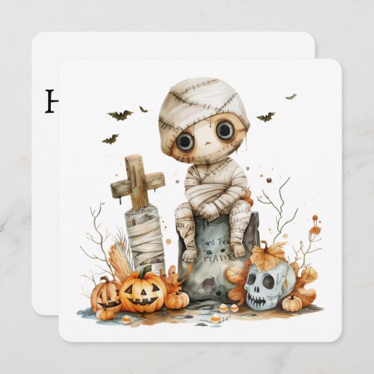 Rust in stukken - Mummie op de grafsteen (Voorkant / Achterkant)