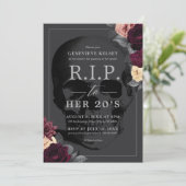 Rust in vrede met haar feestje in de twintig. kaart (Staand voorkant)