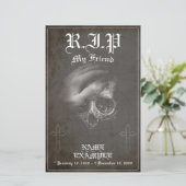 Rust in vrede mijn vriend - vintage (Staand voorkant)