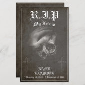 Rust in vrede mijn vriend - vintage (Voorkant / Achterkant)