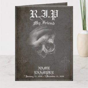 Rust in vrede mijn vriend - vintage kaart