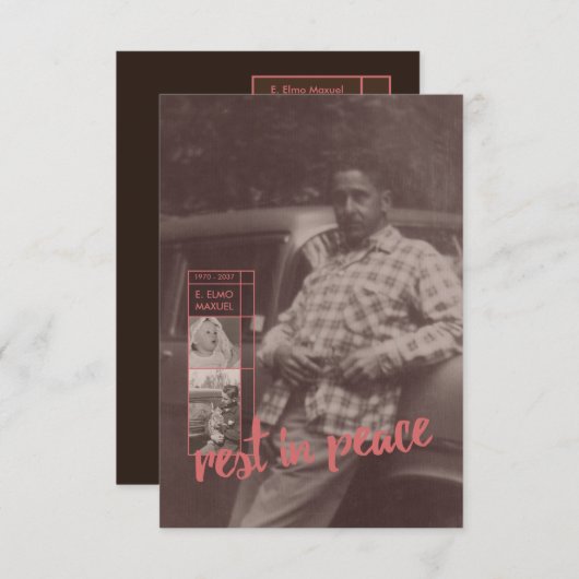 Rust in vrede Uitvaarten Kaart (Voorkant / Achterkant)