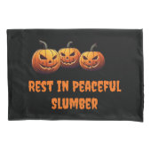 Rust in Vredige Slumber pompoenen Halloween Kussensloop (Voorkant)
