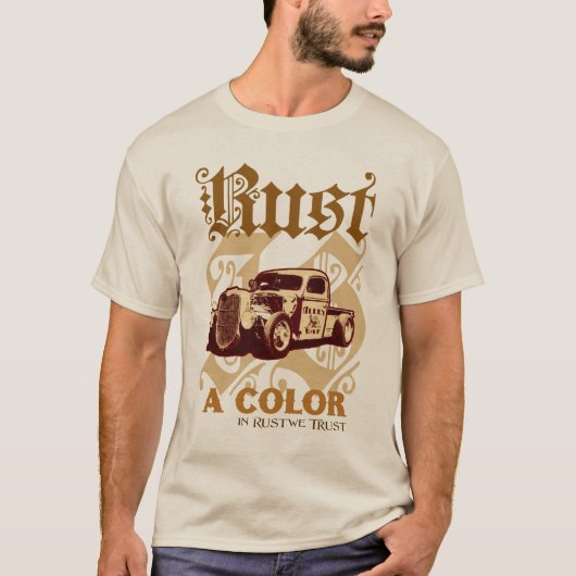 Rust is een kleur T-shirt (Voorkant)