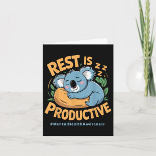 Rust is productief grappig Koala geestelijke gezon Kaart