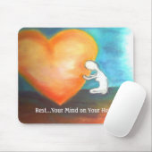 Rust je geest op je hartmousepad muismat (Met muis)