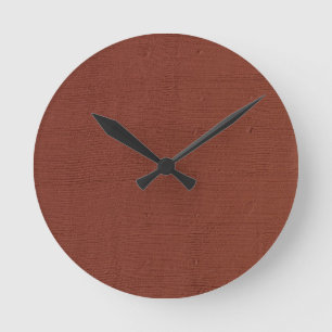 Rust kleurwand ronde klok