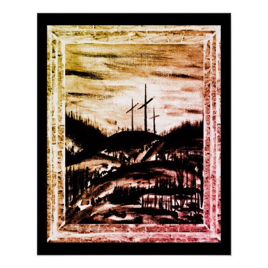 Rust kruis perfect poster (Voorkant)