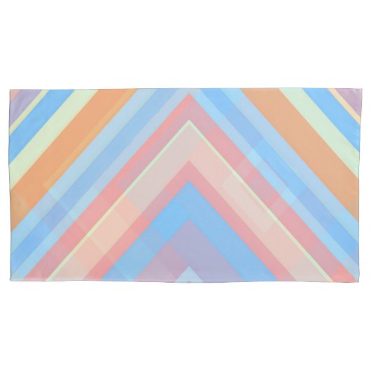 Rust Leaf Geometric Pattern Pillowcases – Modern A Kussensloop (Voorkant-Links)