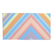 Rust Leaf Geometric Pattern Pillowcases – Modern A Kussensloop (Achterkant-Rechts)