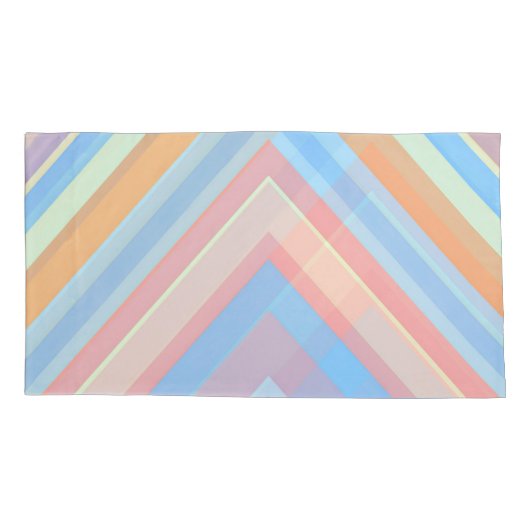 Rust Leaf Geometric Pattern Pillowcases – Modern A Kussensloop (Achterkant-Links)