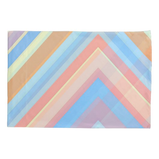 Rust Leaf Geometric Pattern Pillowcases – Modern A Kussensloop (Achterkant-Links)