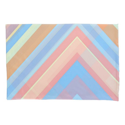 Rust Leaf Geometric Pattern Pillowcases – Modern A Kussensloop (Voorkant-Links)