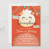 Rust Little Dumpling Invitation premier anniversai (Devant)