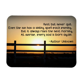 Rust maar nooit stoppen magneet