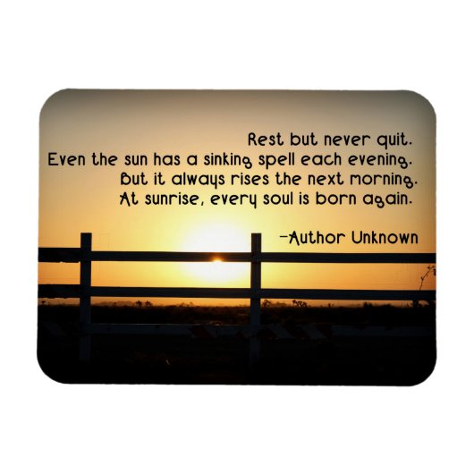 Rust maar nooit stoppen magneet (Horizontaal)