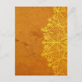 Rust Mandala Zen Rustic Body Mind Spirit Briefkaart