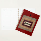 Rust Minimalistisch Vereenvoudig Woord Kunstbord Planner (Display)