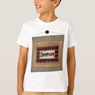 Rust Minimalistisch Vereenvoudig Woord Kunstbord T-shirt