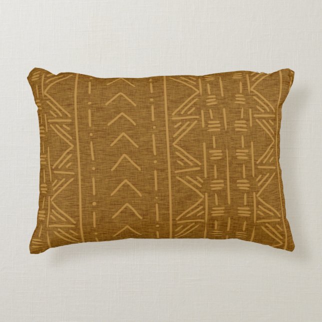 Rust Mudcloth  Accent Kussen (Voorkant)