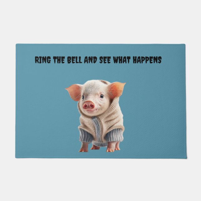 RUST NIET OP DE DEURBELL-DOORMAT DEURMAT (Voorkant)