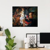 Rust op de vlucht naar Egypte, Caravaggio Poster (Thuiskantoor)