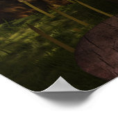 Rust op een stump DAZ Studio Digitale Kunst Poster (Hoek)