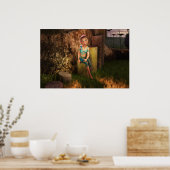 Rust op een stump DAZ Studio Digitale Kunst Poster (Keuken)