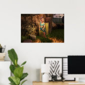 Rust op een stump DAZ Studio Digitale Kunst Poster (Thuiskantoor)