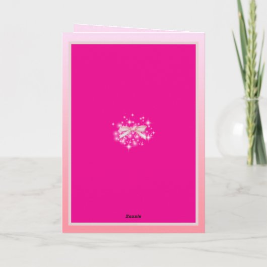 Rust op Little One Ballerina Magical Get Well Kaart (Achterkant)