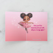 Rust op Little One Ballerina Magical Get Well Kaart (Binnen)