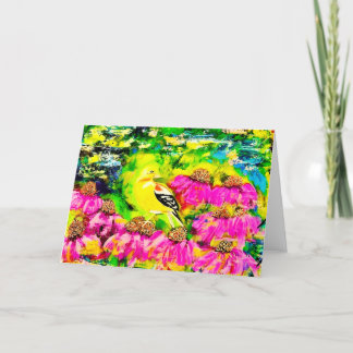 Rust op Paarse Coneflowers<Blank Inside> Aankondiging