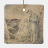 Rust op vlucht naar Egypte Keramisch Ornament (Achterkant)