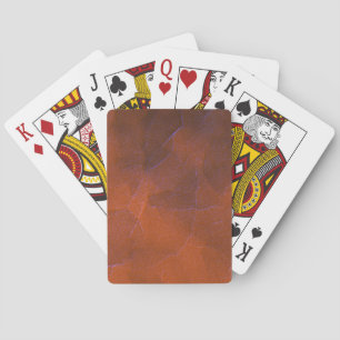 Rust Oranje Bruin Blauw Hoogtepunten Abstracte Kun Pokerkaarten