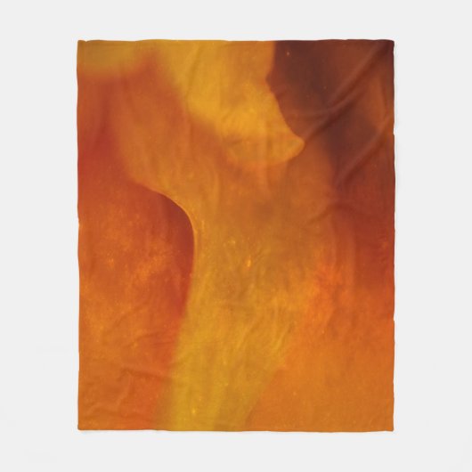Rust oranje fleece deken (Voorkant)