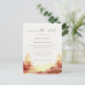 Rust Oranje Gele Herfst Trees sparen de Kaart van  (Staand voorkant)