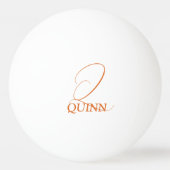 Rust Oranje Monogrammed Ping Pong Paddle Pingpongballen (Voorkant)