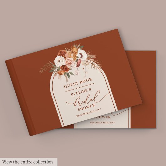 rust pampas boho vrijgezellenfeest gastenboek