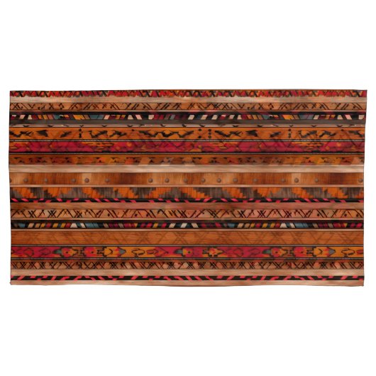 Rust Pattern Pillowcases – Stylish Bedroom Pillow  Kussensloop (Voorkant-Links)