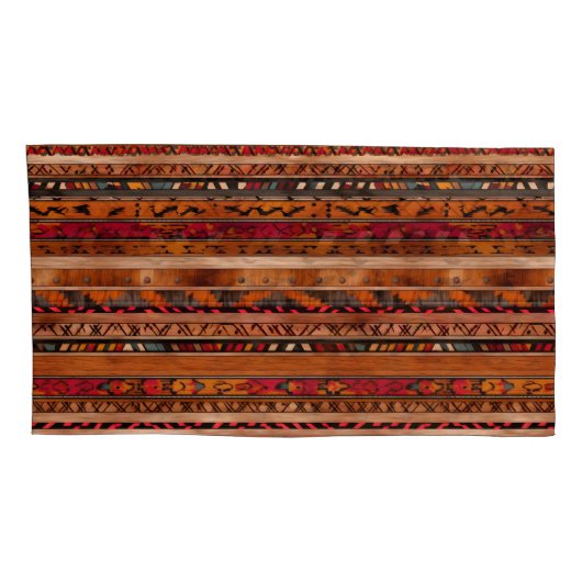 Rust Pattern Pillowcases – Stylish Bedroom Pillow  Kussensloop (Achterkant-Rechts)