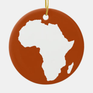 Rust Red Audacious Africa Keramisch Ornament