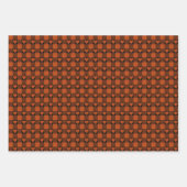 Rust Red Black Buffalo Heart Plaid Inpakpapier Vel (Voorkant)