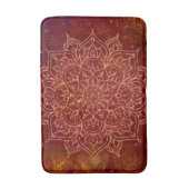 Rust Red Mandala Gold Glam Modern Chic Badmat (Voorkant Verticaal)