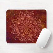 Rust Red Mandala Gold Glam Modern Chic Muismat (Met muis)