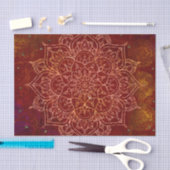 Rust Red Mandala Gold Glam Modern Chic Tissuepapier (Craft)
