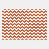 Rust Red Safari Chevron met Pop Art Giraffe Inpakpapier Vel (Voorkant 2)