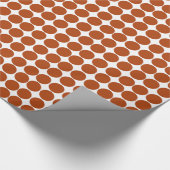 Rust Red Safari Dot Cadeaupapier (Hoek)