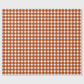 Rust Red Safari Dot Cadeaupapier (Vlak)