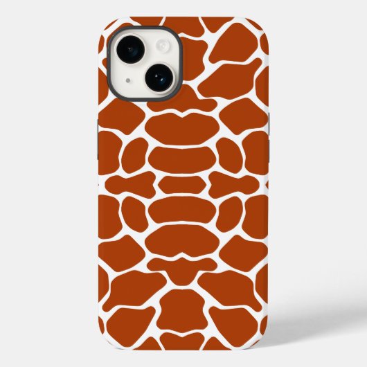 Rust Red Safari Giraffe Case-Mate iPhone Case (Achterkant)